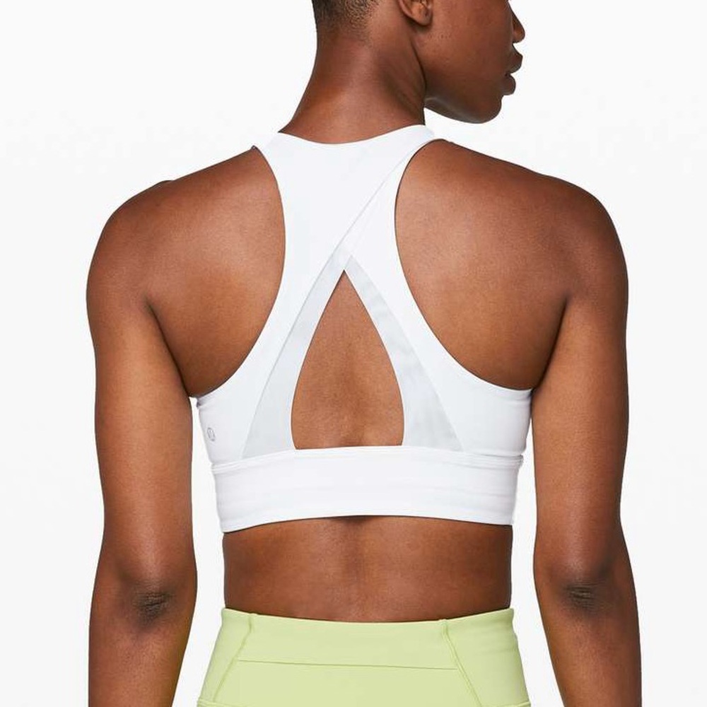 GUC Lululemon Ignite Bra | Sz 12 | White with slight discoloration throughout